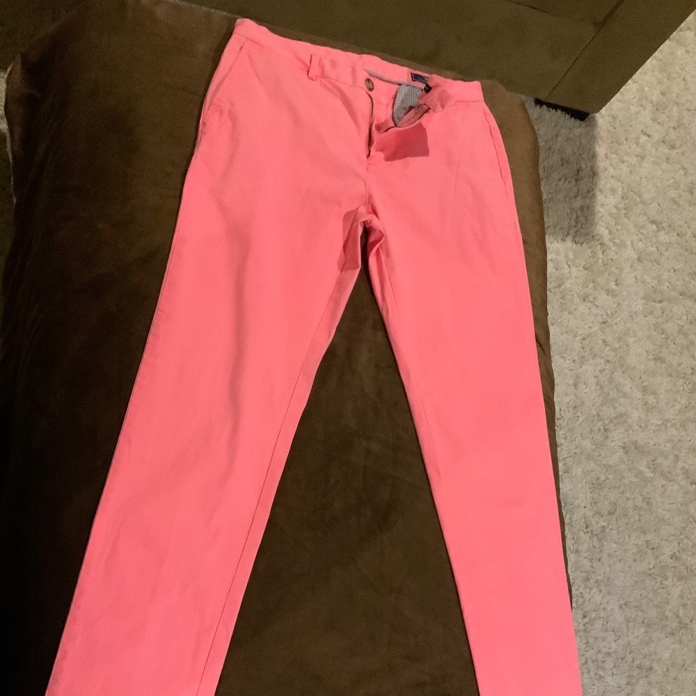 Vineyard Vines Pink 32 34 Breaker Pant Preppy Resortwear Coastal Cottagecore